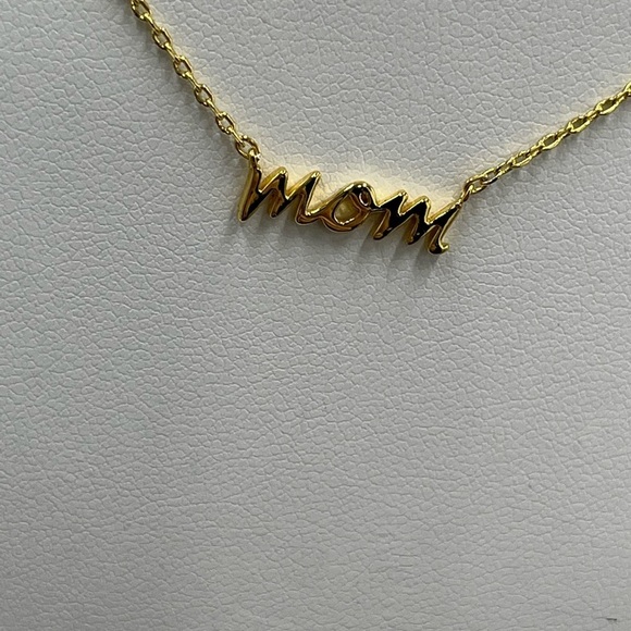 Kate Spade "Mom" Script Pendant Necklace Gold Plated New Gift‎ “Say Yes" - Picture 4 of 9